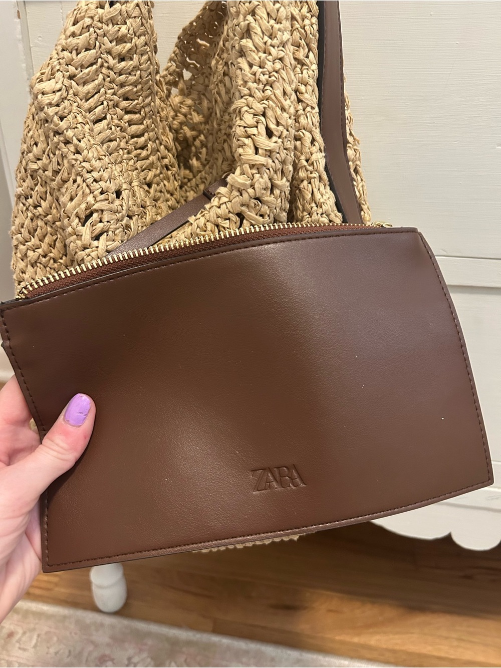 Zara Woven Tote - Picture 7 of 7